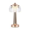 Lampka stołowa nocna V-TAC 1W LED 26cm ładowanie USB ściemnianie złota VT-1048 3000K-6000K 55lm